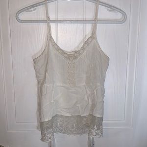 White lace tank top